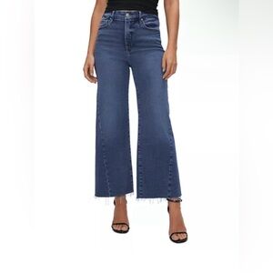 Good American Blue Flare & Wide Leg Jeans
